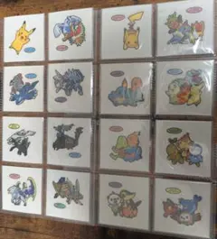 【非売品】ポケモンパンのポケモンデコキャラシール　1枚目と2枚目のみ
