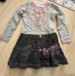 メゾピアノ　デニムワンピース　サイズ110