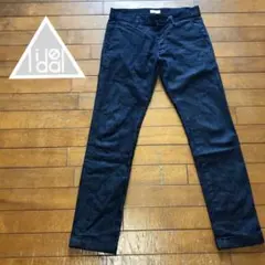 lideal★ストレッチデニムタイトトラウザーパンツ インディゴ日本製♠︎W29のサムネイル