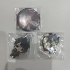 ツイステ デュース・スペード 缶バッチ ラバーキーホルダー