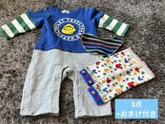 ベビー　男の子　ロンパース　重ね着風　まとめ売り　スタイ　レッグウォーマー　80のサムネイル
