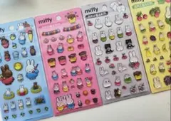 韓国限定 ボンドロ 3Dクリスタルステッカー ミッフィー シール 4枚セット