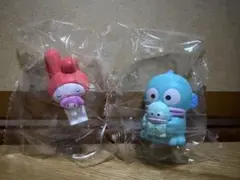 サンリオキャラクターズ ぬいぐるみといっしょフィギュア　ハンギョドン、マイメロ