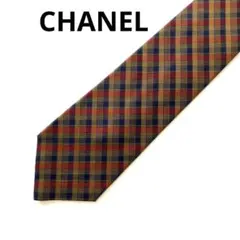 【No.8】超美品　シャネル　ネクタイ　チェックのサムネイル