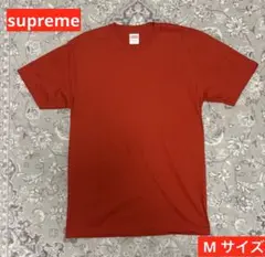 エ*)様 SUPREME シュプリーム 無地 Tシャツ Mサイズ　オレンジ