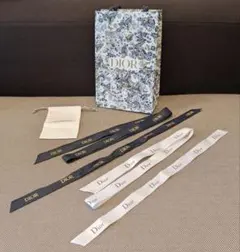 Diorショッパー　ミニ巾着袋　リボン