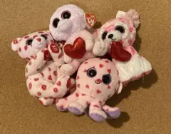 ty BEANIE BABY ビーニーベイビー 白くま バレンタイン - メルカリ