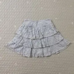 メゾピアノ　mezzo piano 140 スカート　レース　フリル