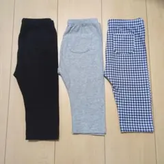 ユニクロ 七分丈 レギンス 100cm 3点セット