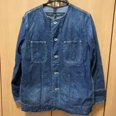 [美品]イエナ　ノーカラーデニムカバーオール