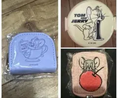 トムとジェリー 弁当箱 ランチボックス　丸型　2段　ポーチ　財布　3個セットのサムネイル