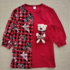 SHEIN　シーイン　クリスマス　ワンピース　くま　ぬいぐるみ