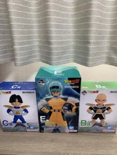 ドラゴンボール　一番くじ　ブルマ　クリリン　孫悟飯　フィギュア３体セット