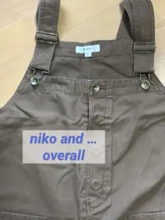 ニコアンド　niko and… ワークサロペット　オーバーオール　サイズM