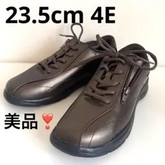 美品❣️アサヒシューズ 23.5cm 4E 幅広 ウォーキングシューズ ブラウン系のサムネイル