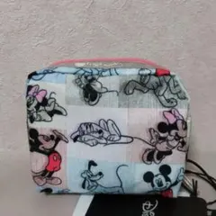 未使用 レスポートサック ディズニー ポーチ ミッキーパッチワーク ミッキー
