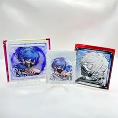 雅血の陰陽師 Letter＆Moon カフェ 斑雨 アクリルスタンド 缶バッジ