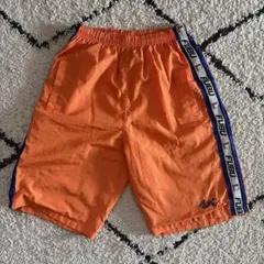 【90sヴィンテージ】FUBU バスパン オレンジ 紫ライン M（L相のサムネイル
