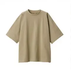 【MUJI LABO】太番手天竺編み五分袖プルオーバー