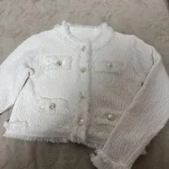 フリンジショート丈ニットカーディガン［dr482］