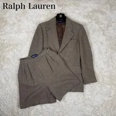 ラルフローレン ウール100% 千鳥格子 セットアップ テーラードジャケット 9