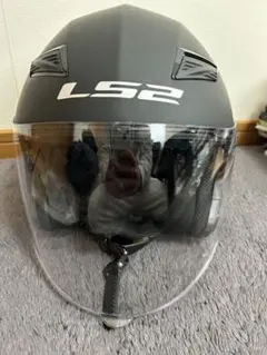 LS2 TRACK ジェットヘルメット マットブラック袋付きのサムネイル