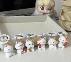 猫キャラクター フィギュア 6個セット