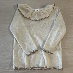 &mignon アンドミニョン　フリル　長袖　トップス　80