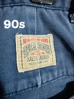90s初期タグPolo by Ralph Lauren ネイビー チノパン