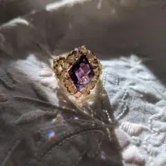 最終値下げ価格！新品　ビーズフラワーリング （小指用）作家さん　ハンドメイド