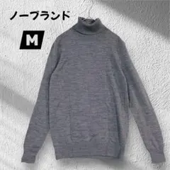 【ノーブランド】タートルネックセーター/ニット/薄手/あったか♦︎グレー♦︎Ｍ