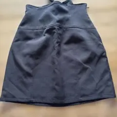 NICE CLAUP 黒　バックレースアップ　リボン　ミニスカート