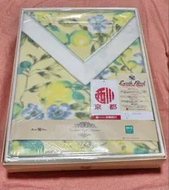 毛布　綿100% 京都西川　140×200cm 花柄　earth bird