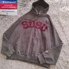 Champion チャンピオン　Y2K カレッジプリント刺繍　スウェット L