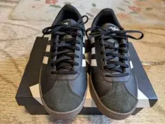 adidas :メンズVLコート 　　　ブラック/ホワイト スニーカー