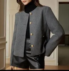 グレー　ジャケット