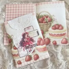 ハンドメイド おすそ分けファイル いちご コラージュ素材