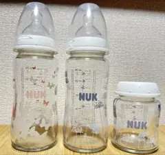 ダッドウェイ ヌーク プレミアムチョイスプラス哺乳瓶 3本セット 乳首付き