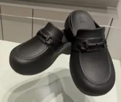 【新品】GU ローファー クロッグサンダル by rokh 25cm 黒 ロク