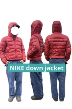 キ*ボ様 NIKE down jacket red size M y2k 短丈