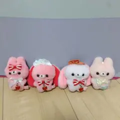 すくっとたっちさん　ぬいぐるみマスコット　4点セット