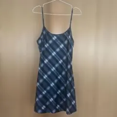 チェック柄 キャミワンピース