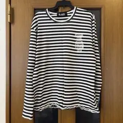 ブラックコムデギャルソン ベアブリック ボーダーTシャツのサムネイル