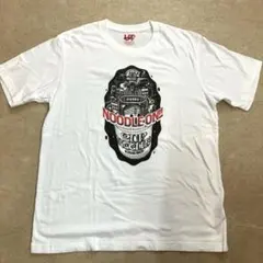 メンズ XL白グラフィックTシャツ カップヌードル NOODLE ON!!