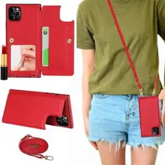 即購入ok❣️ iPhone11 Pro Max スマホケース　ショルダー　鏡