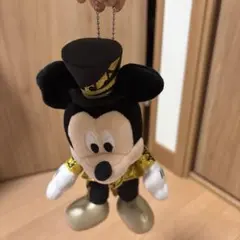 ミッキーマウス ぬいぐるみバッジ ゴールド衣装