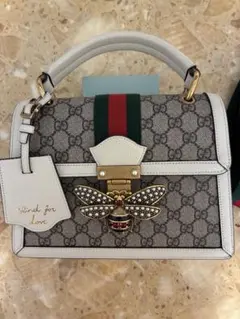 【美品】Gucci グッチ　クィーンビー　ショルダー/ハンドバッグ　ミケーレ