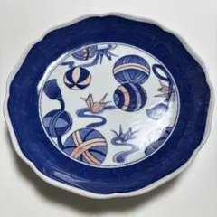 皿 手まり柄 和食器 昭和 레트로 たち吉 盛皿 26cm