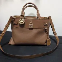 Michael Kors ブラウンレザーショルダーバッグ
