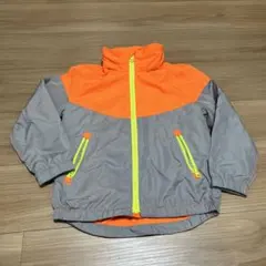 【美品】GAP KIDS ウィンドブレーカー オレンジ グレー XS